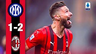 Olivier Giroud wins the derby  Inter 1-2 AC Milan  Highlights Serie A