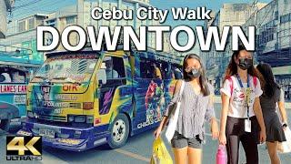 Ultimate Walk Around DOWNTOWN Cebu City Philippines 4K