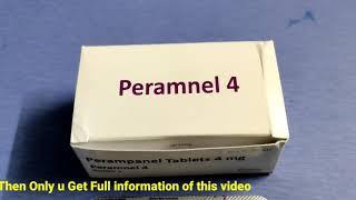 Peramnel 4mg tablet for epilepsy usessideeffects and review  Medicine Health