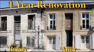 RENOVATION Transforming an Illegal SQUAT to LUXURY Townhouse in Bordeaux France