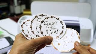 Stickers con Foil para usando Cricut y Laminador PARTE 2 Boda