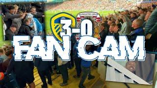 LEEDS WIND UP COVENTRY FANS DURING 3-0 WIN  FAN CAM