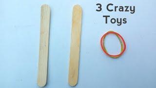 3 CRAZY Toys With Icecream Stick  New idea