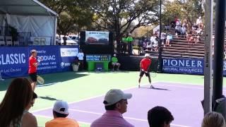Dallas Tennis Classic Doubles Action