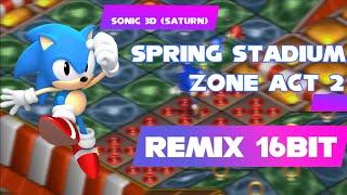 Sonic 3D blast SEGA Saturn Spring Stadium zone act 2 Genesis remix