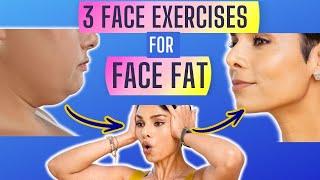 3 FACE EXERCISES for FACE FAT 3 minutes to Sculpt CHEEKS and JAW