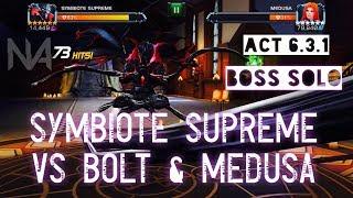 Symbiote Supreme vs Act 6.3.1 Black Bolt and Medusa Boss