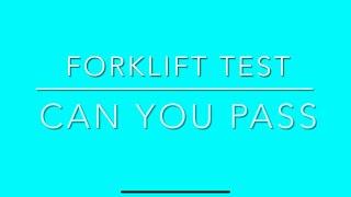 Forklift Test Questions & Answers  How to Pass