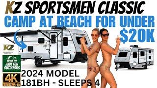 UNDER $20K RV in 2024 New KZ Sportsmen Classic 181BH Travel Trailer Walkthrough