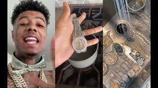 Blueface Boils His Watch On The Stove Trying To Clean His Jewelry