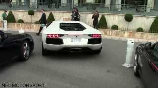 Lamborghini Aventador crashes in Monaco