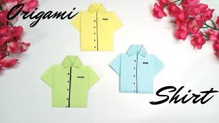 How to Make An Easy Origami Paper Shirt  DIY Origami Shirt Tutorial  Paper Craft  Confetti Art