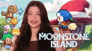 finally playing Moonstone Island ️  cozy farming magic monster catching life simg