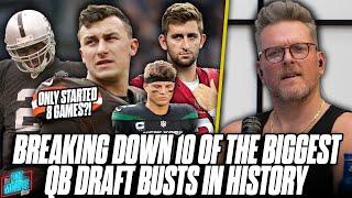 Pat McAfee Breaks Down 10 Of The Biggest Draft Bust QBs In NFL History  The NFL Is Hard