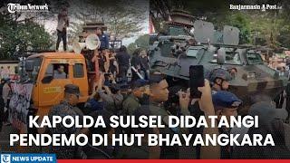 Tak Hanya Didemo Kapolda Sulsel Irjen Andi Rian Kaget Mapolda Didatangi Panser TNI