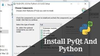 Install PyQt5 And Python In Windows