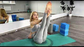 Flexible yoga stretching split legs workout  Strech Legs Flexibility Routine  Yoga Feet