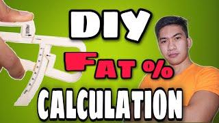 FAT % CALCULATION  HOW TO CALCULATE YOUR BODY FAT DIY   #fatcaliper