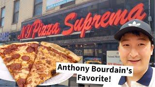 Trying Anthony Bourdains Favorite Pizza NY Pizza Suprema Review