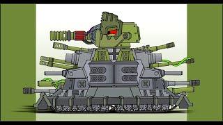 How To Draw Monster Tank VK-44 + KV-44 M2  HomeAnimations - Cartoons About Tanks