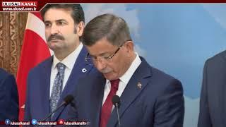 Ahmet Davutoğlundan istifa açıklaması