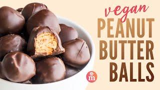 Easy Vegan Peanut Butter Balls Cooking Demo