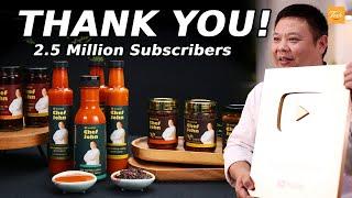 A Special Announcement 2.5 Million Subscribers Celebration  Thank You • Taste Show