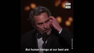 Joaquin Phoenix speech at the 93th Oscars ceremony
