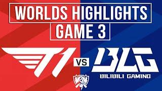 T1 vs BLG Highlights Game 3  Worlds 2024 Grand final  T1 vs Bilibili Gaming