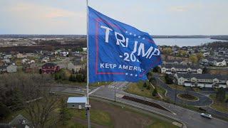 Man Won’t Take Down Huge ‘Trump 2020’ Flag In Wright Co.