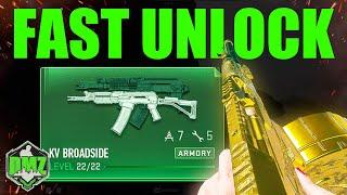 How to FAST UNLOCK KV BROADSIDE 5 MINUTES in Warzone 2 DMZ SOLO