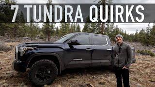 7 Quirks of the 2022 Tundra