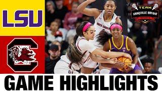 #1 South Carolina vs #9 LSU Highlights  NCAA Womens Basketball  2024 College Basketball