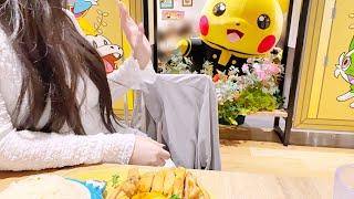 かわいすぎ！大人気 ポケモンカフェに行ってきた！可愛くて美味しいカフェご飯大食い ️ ポケモンカフェ ポケモンセンター 東京 日本橋