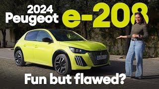 DRIVEN 2024 Peugeot e-208 fun but flawed?  Electrifying.com