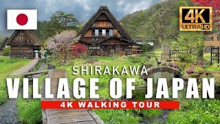 Japans Most Beautiful Village Shirakawa-go  4K Relaxing Japan Walk - 4K HDR 60fps