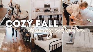 COZY FALL CLEAN WITH ME  cleaning motivation  Fall 2023