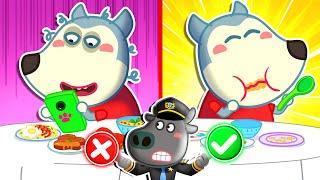 Wolfoo Focus on Your Meal Its Time to Eat Healthy Habits for Kids  Wolfoo Kids Cartoon