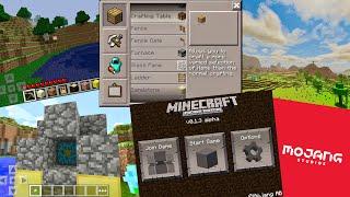 1 Minute of EVERY MCPE Update 0.1.0 - 1.18 Part 1