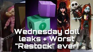 MONSTER HIGH NEWS Wednesday x MH doll leaks + Worst “Restock” EVER