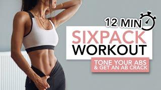 12 MIN SIXPACK WORKOUT  Tone Your Abs & Get An Ab Crack Fast Results  Eylem Abaci