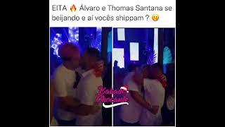 BOMBA Alvaro e Thomas Santana se Beijando  gay 