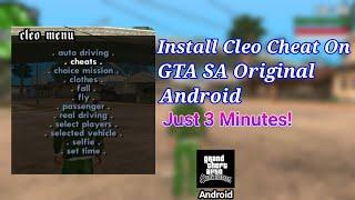 How To Install Cleo Mods In GTA San Andreas Original Android  Scripts Cheats Menu In GTA SA Mobile