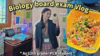 BIOLOGY BOARD EXAM  12th Grader student  Waking up at 330am ️ board exams vlog #notes