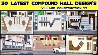 30+Latest Compound Wall DesignsCompound Wall DesignsVillage Construction YT