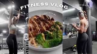 FITNESS VLOG a productive day In my life upper body workout run with me + new recipes