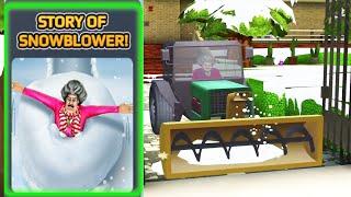 Scary Teacher 3D Update Winter Special 2023 New Level Story of Snowblower Troll Miss T Excavator