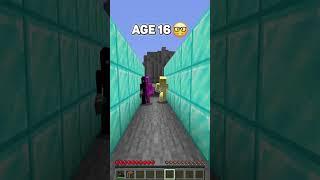 Falling for Traps at different Ages #minecraft #meme #memes