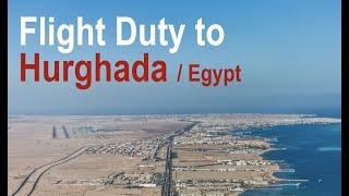 Hurghada Intl.Airport HRG HEGN with Captain Max View  Flight Duty to    Egypt  4K