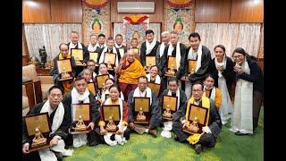 His Holiness the Dalai Lama grants audience to CTA’s former ministers and retired staff